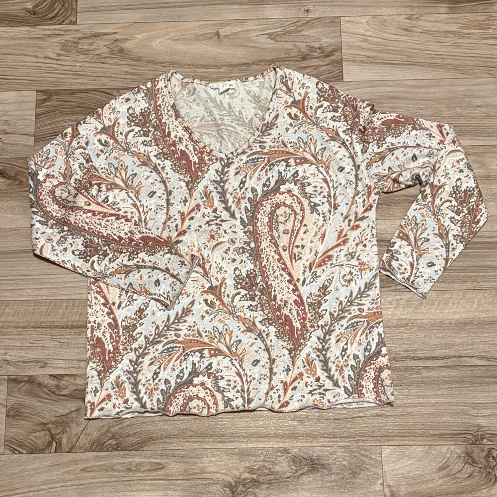 Tribal Paisley Long Sleeve Top